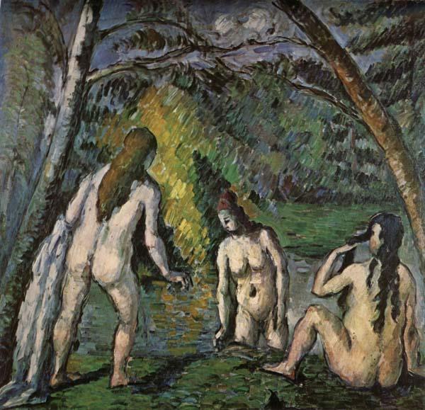 Paul Cezanne Three Women Bathing oil painting image